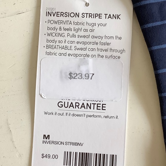 NEW NWT Athleta inversion striped tank Medium - Picture 8 of 9